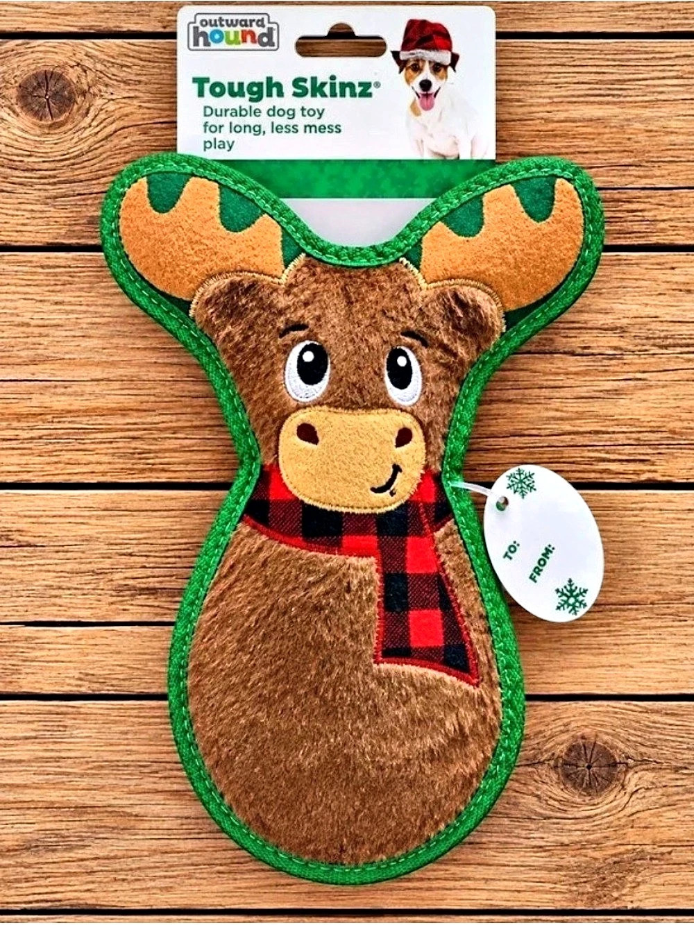 Outward Hound Tough Skinz Dog Toy Moose NWT